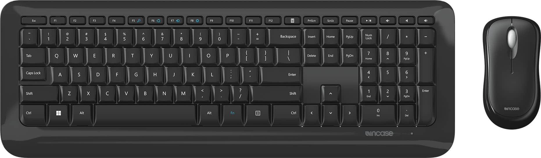 Incase Wireless Desktop 850 EN Layout Designed by Microsoft Black