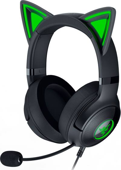 Razer Kraken Kitty V2 Wired Over the Ear Gaming Headset for PC