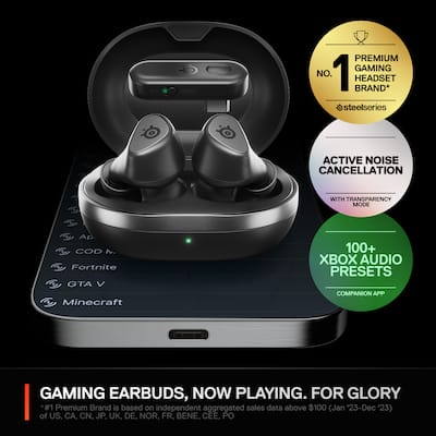 SteelSeries Arctis GameBuds True Wireless Noise Cancelling Gaming