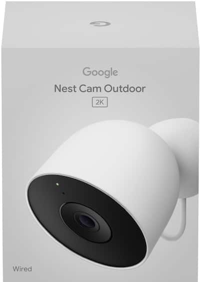 Google Nest Cam Outdoor (wired, 2nd gen) 2K Video and Gemini 1