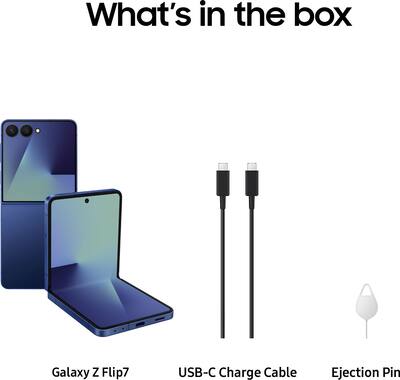 Samsung Galaxy Z Flip7 512GB (Unlocked) Blue Shadow SM-F766UDBEXAA