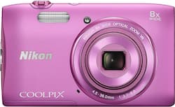 Nikon Coolpix S3600 20.0 Megapixel Digital Camera Pink 26455