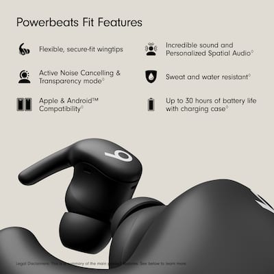 Beats Powerbeats Fit True Wireless Active Noise Canceling Earbuds