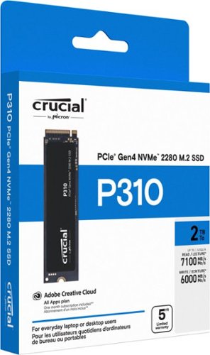 Crucial P310 1TB Internal SSD PCIe Gen 4 x4 NVMe M.2