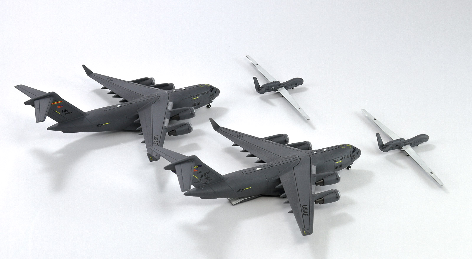 S58SP 1/700 アメリカ空軍機セット4 メタル製 B-66爆撃機 1機付き