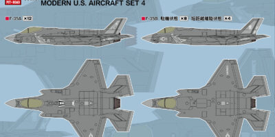 S84 1/700 現用アメリカ軍用機セット4 – ピットロード