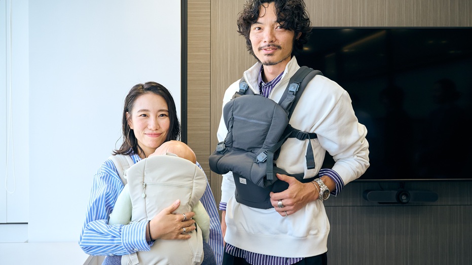グリーンレーベル リラクシングとコラボレーションした抱っこひもが