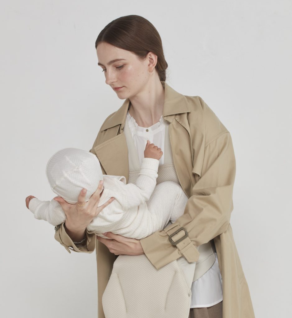 グリーンレーベル リラクシングとコラボレーションした抱っこひも 冬に