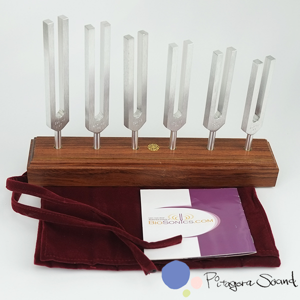 ソルフェジオ チューナー6本と音叉スタンドセット バイオソニックス