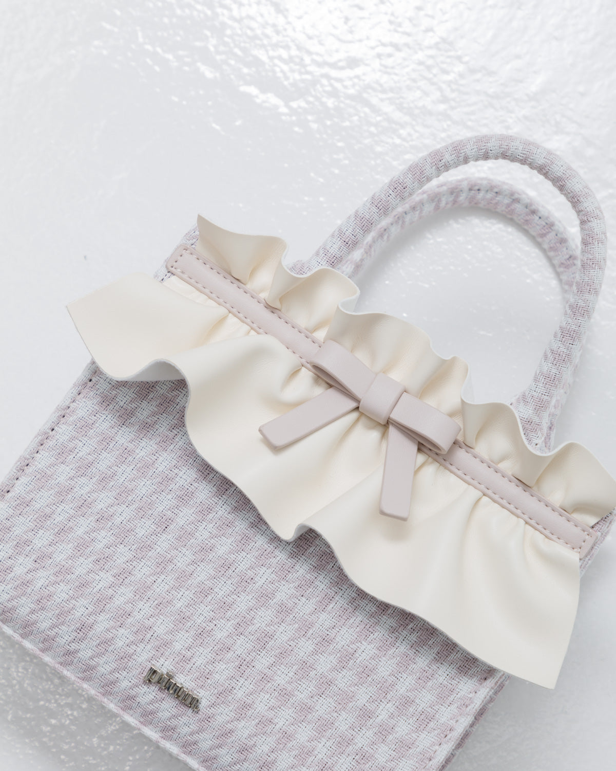 フリルリボンスクエアミニトートバッグ – pium