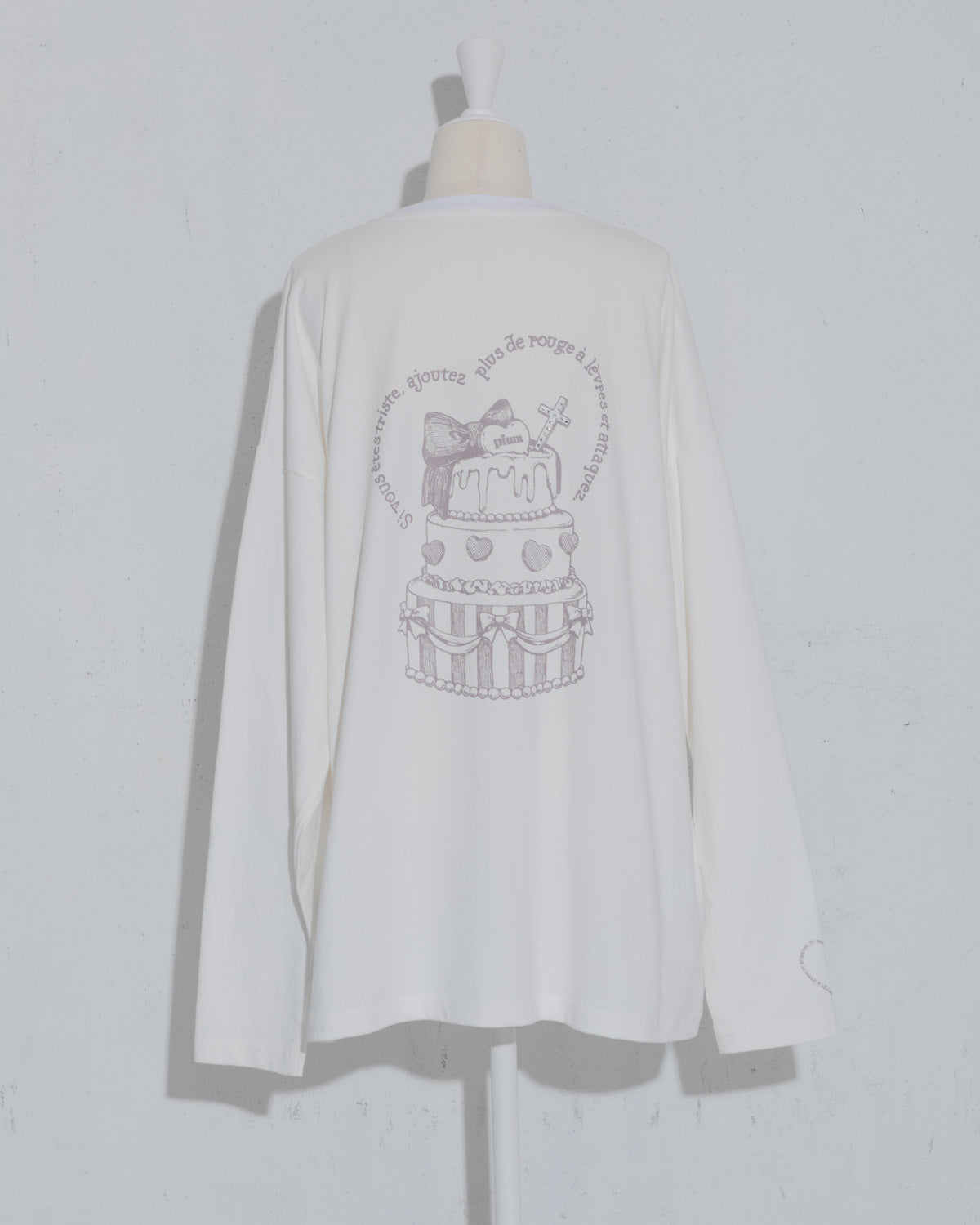 pium melty cake オーバーサイズロングTシャツ