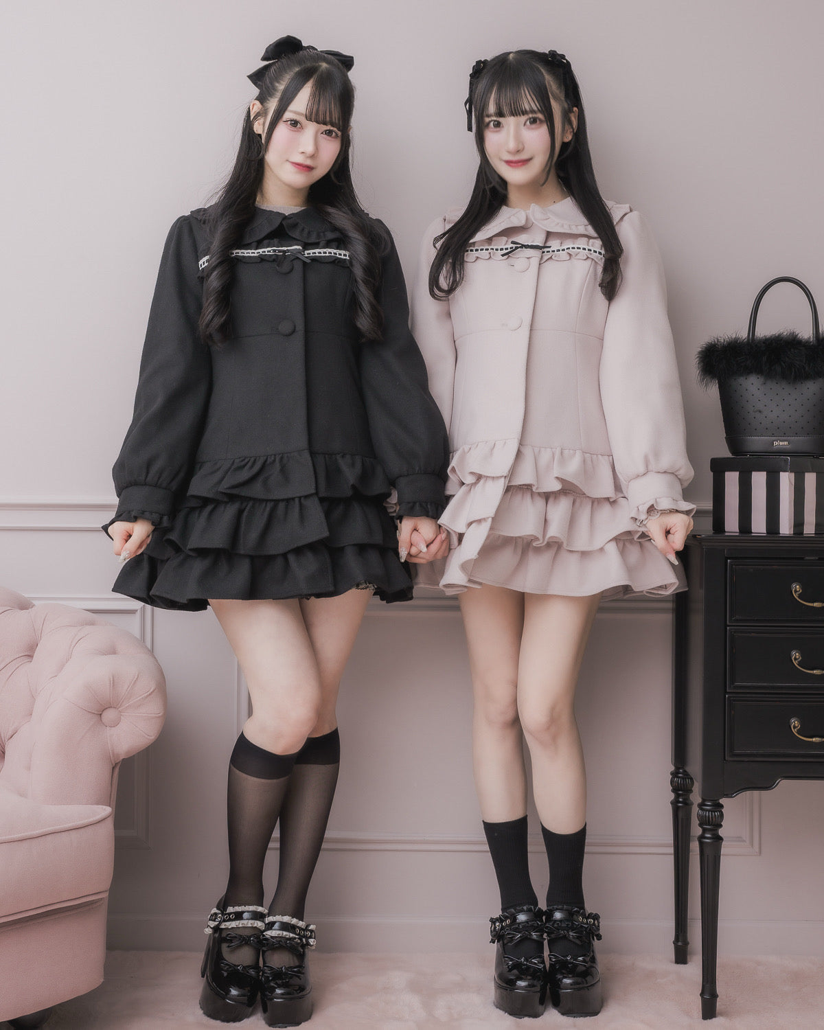 はしごレースティアードミニコート – pium