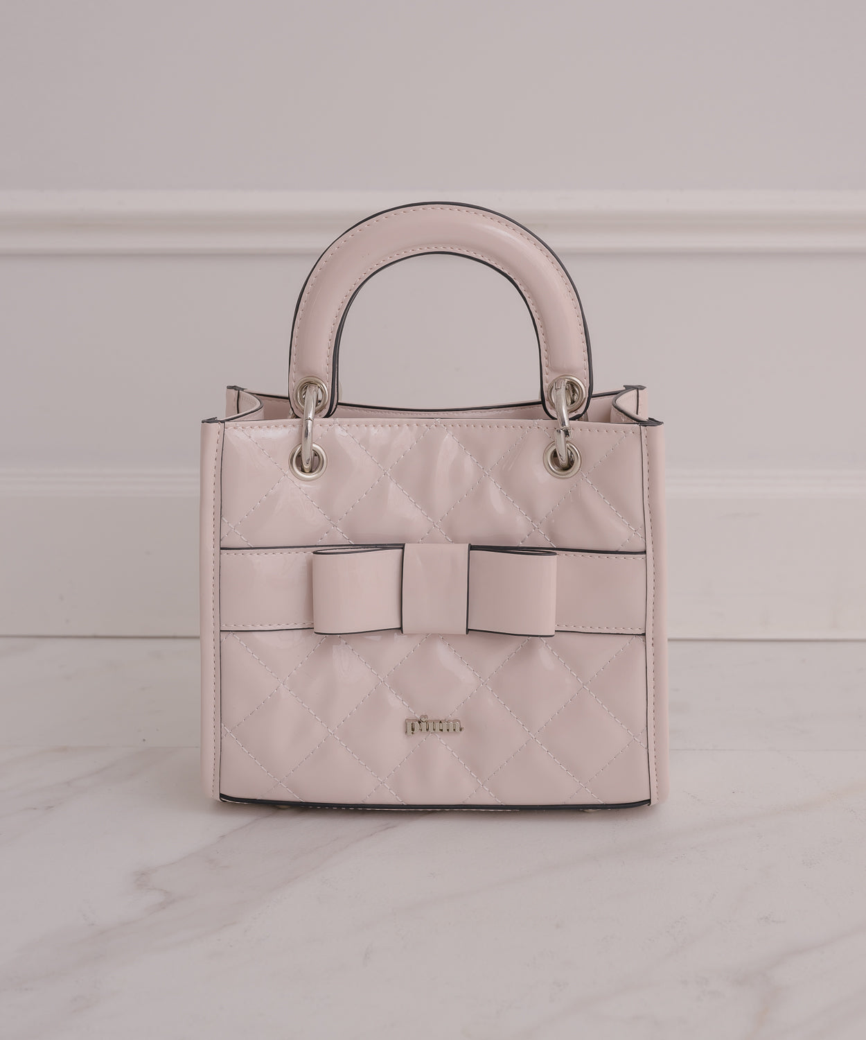 フロントリボンキルティングミニトート – pium