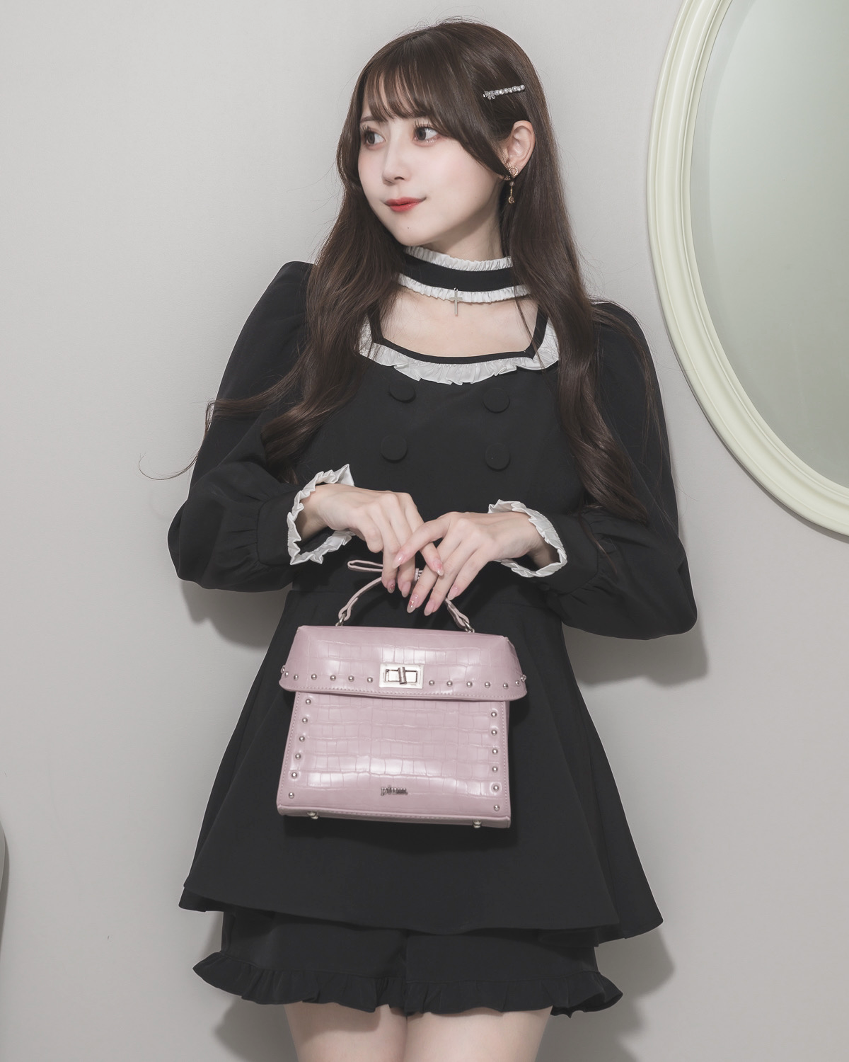 リボンハンドルクロコバッグ – pium