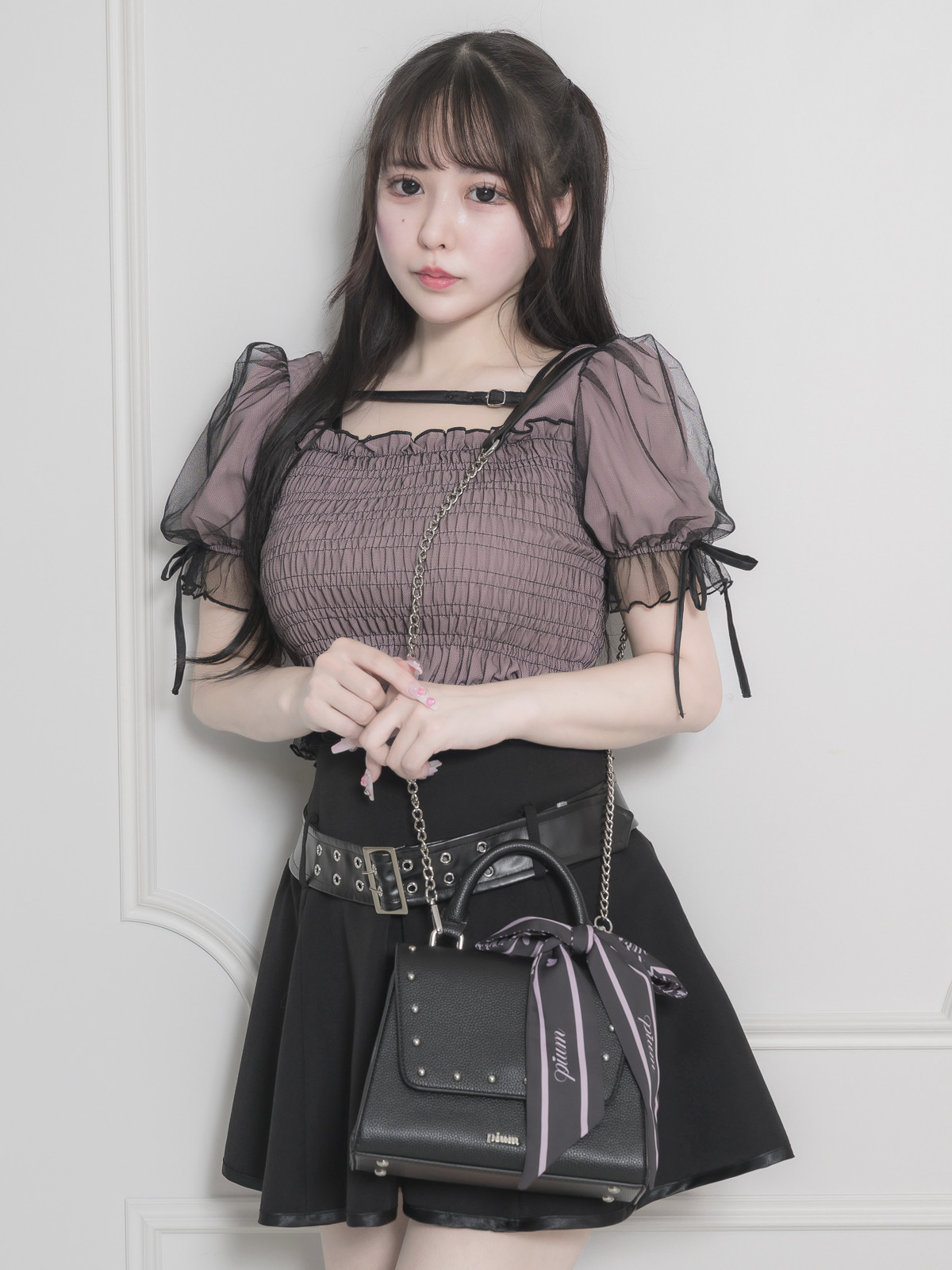 スカーフ付きフラップバッグ – pium