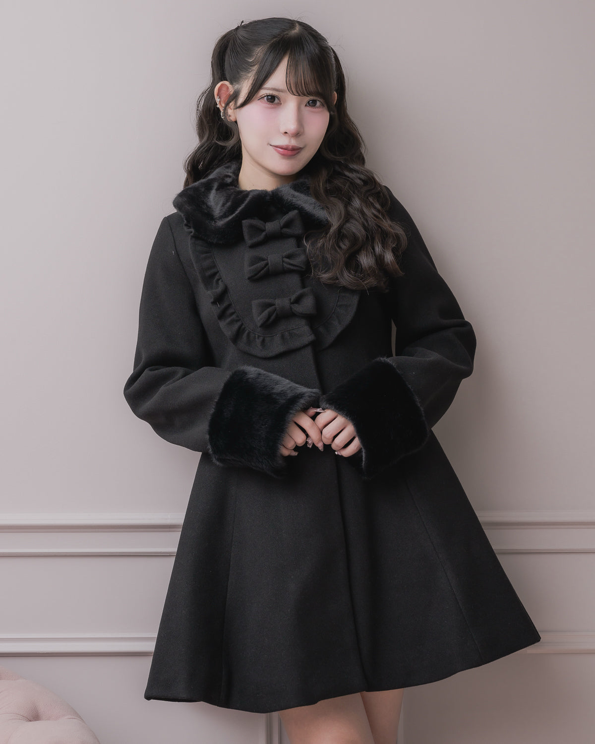 ヨークフリルリボンドーリーコート – pium