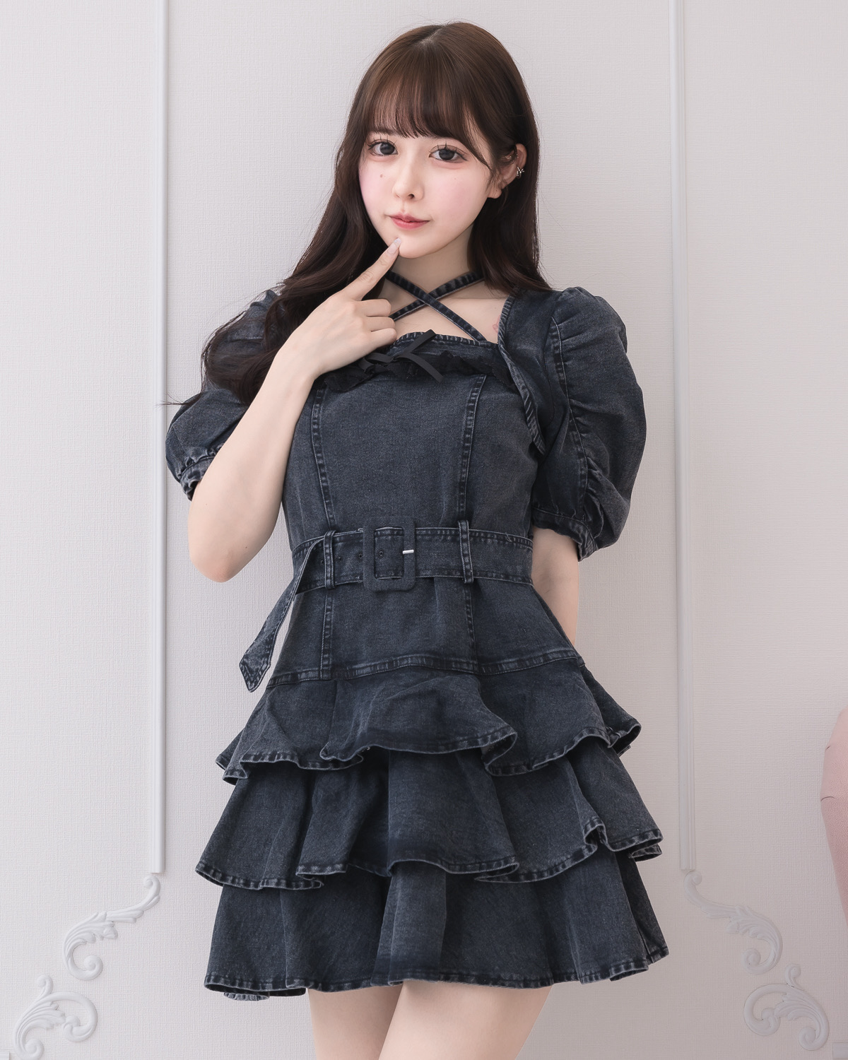 ティアードフリルミニワンピース – pium