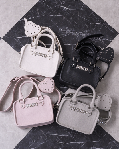 ハートポーチ付きミニボストンバッグ – pium