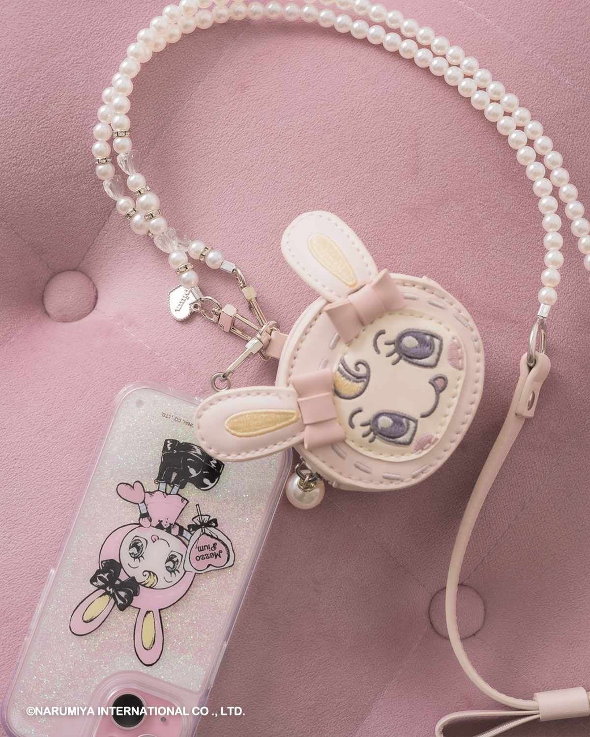 pium×Mezzo Piano ベリエちゃんグリッターiPhoneケース