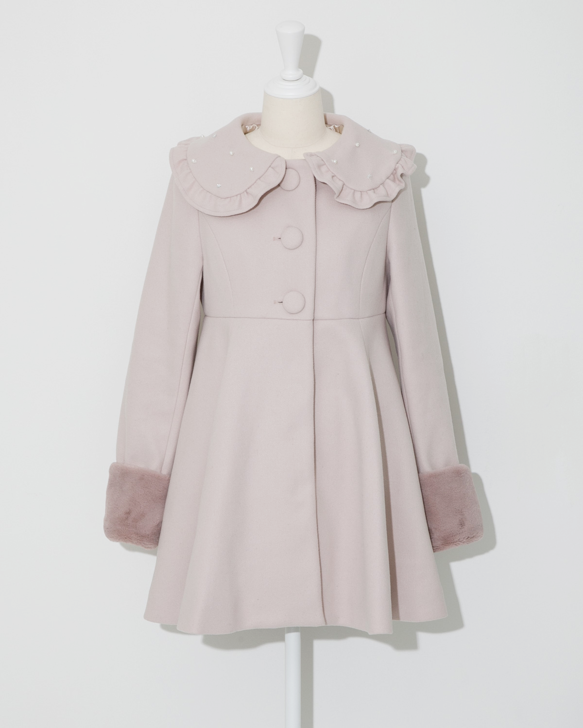 ビジューカラードーリーフレアコート – pium