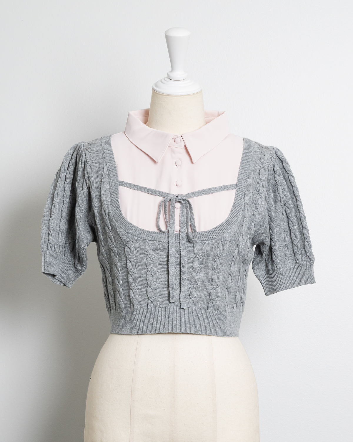 レイヤードケーブルニット – pium