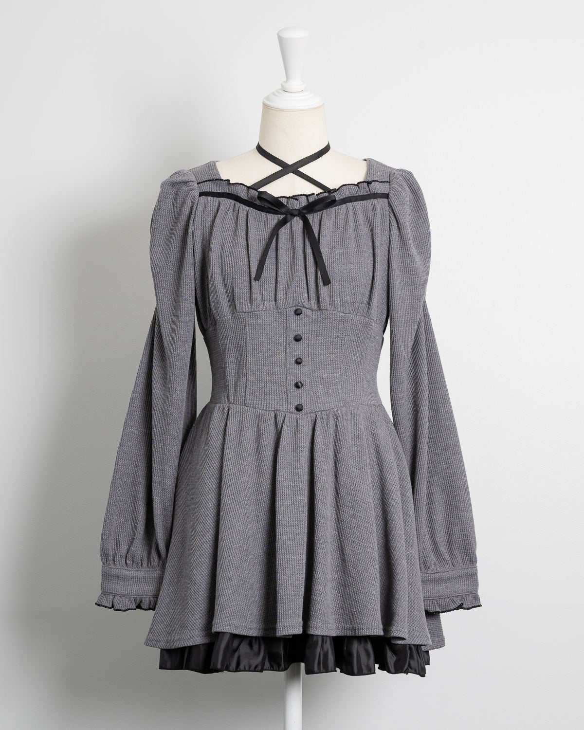 コルセットワッフルワンピース – pium