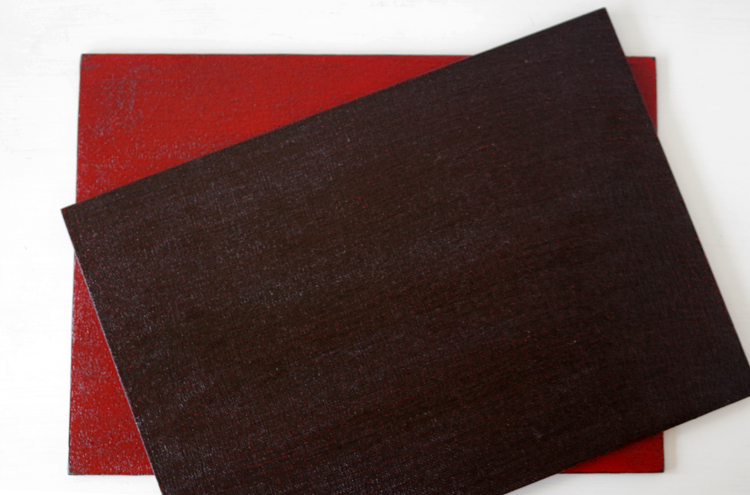 漆 長角膳 / 両面布貼り / 山中漆器 | Piröleikki