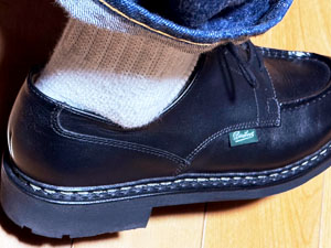 パラブーツ シャンボードの馴染むまでを実測レビュー。新品・5回・10回