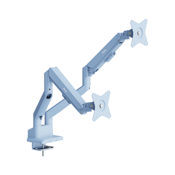 PSW1DBL モニターアーム デュアル / パステルブルー | Pixio