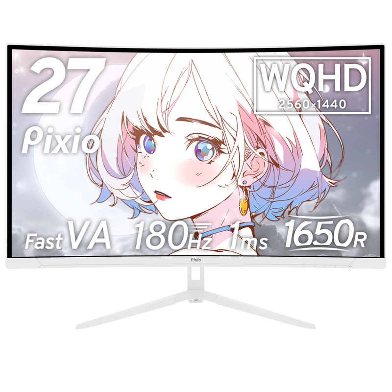 PXC278WAVEW / ホワイト | 27インチ 180Hz WQHD Fast VA 湾曲