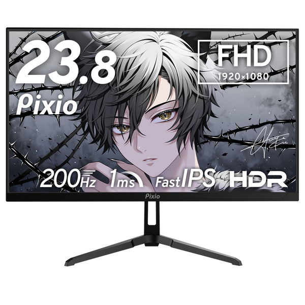PX248WAVE / ブラック | 23.8インチ 200Hz FHD FastIPSゲーミング