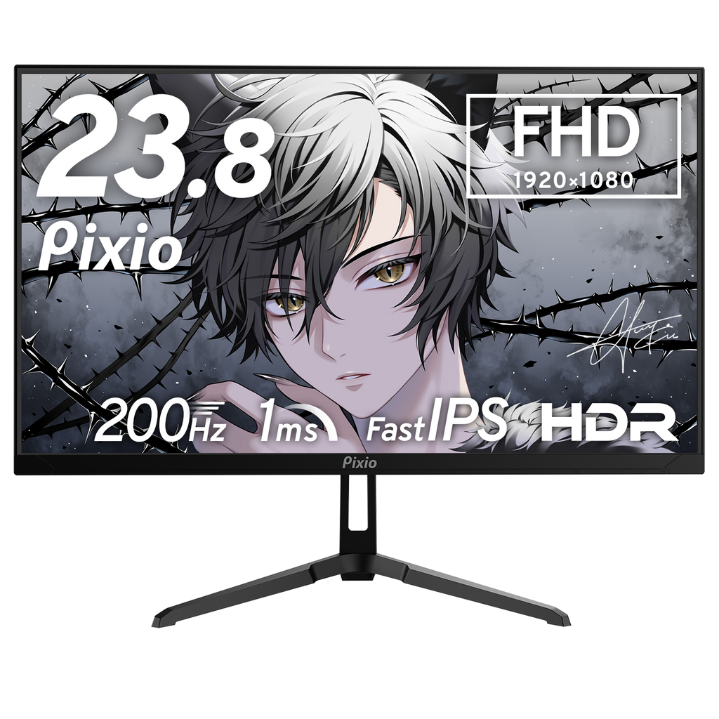 PX248WAVE / ブラック | 23.8インチ 200Hz FHD FastIPSゲーミング