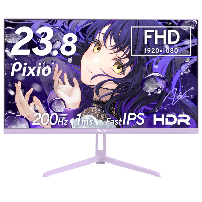 PX248WAVEPP / パステルパープル | 23.8インチ 200Hz FHD FastIPS