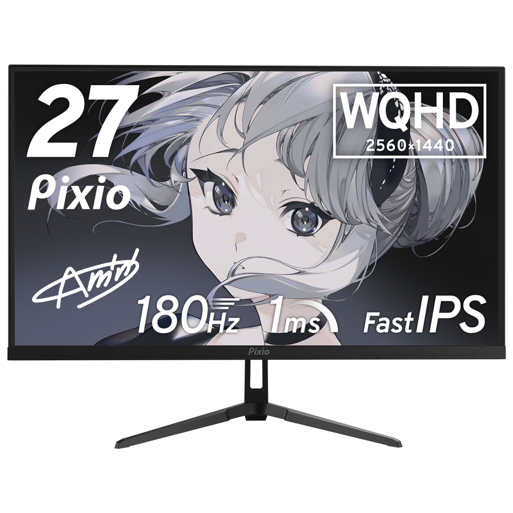 PX278WAVE / ブラック | 27インチ 180Hz WQHD Fast IPSゲーミング