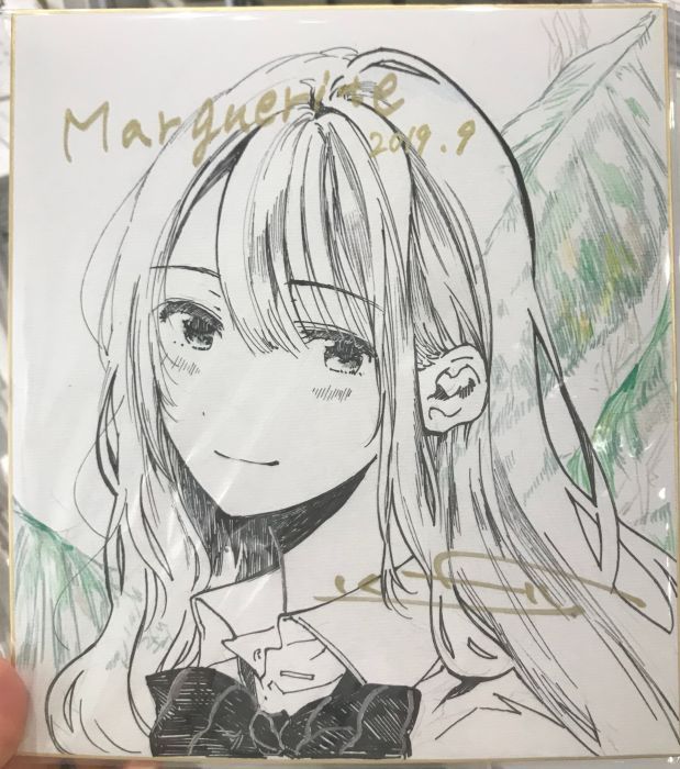 手書きイラスト（直筆）色紙 / FLOWERCHILD 手書きイラスト（直筆