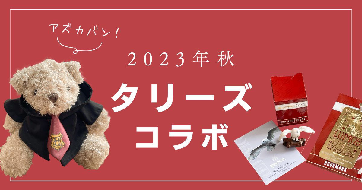 2023秋！第4弾ハリーポッター×タリーズコラボのグッズと買ったもの