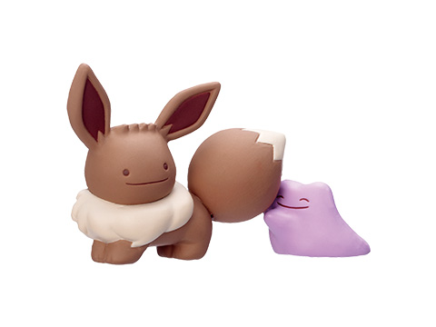 メタモンがイーブイたちに「へんしん」したカプセルトイが、ポケモン