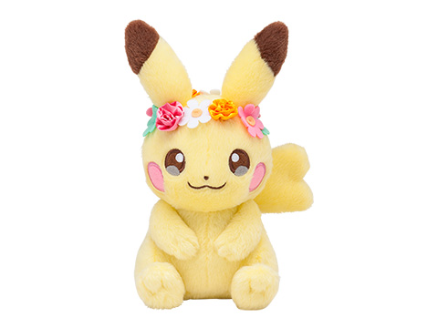 ポケモン、ピカチュウの2017年イースターグッズ登場。花冠をつけた