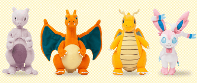 ミュウツー、ニンフィアなどの「ぬいぐるみ」、 iPhone 5ケースなどの