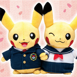 マンスリーペアピカチュウ、第1弾は「入学式にあこがれた制服姿の