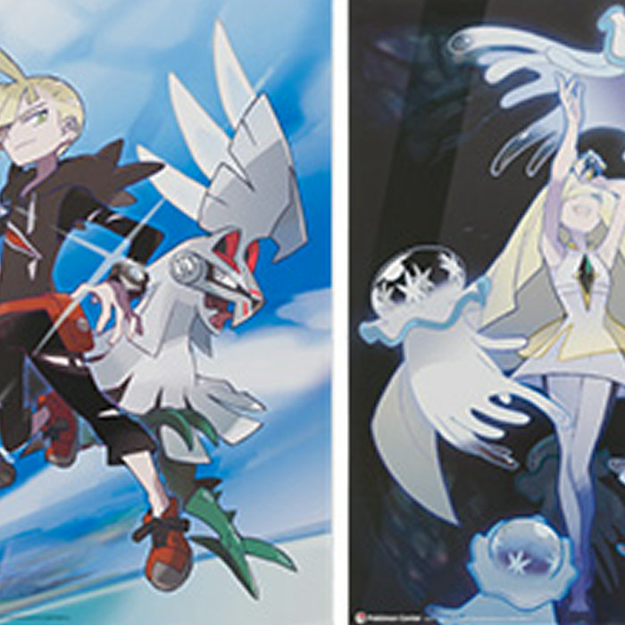 ポケモン サン ムーン、リーリエやグラジオ、ルザミーネのミニポスター