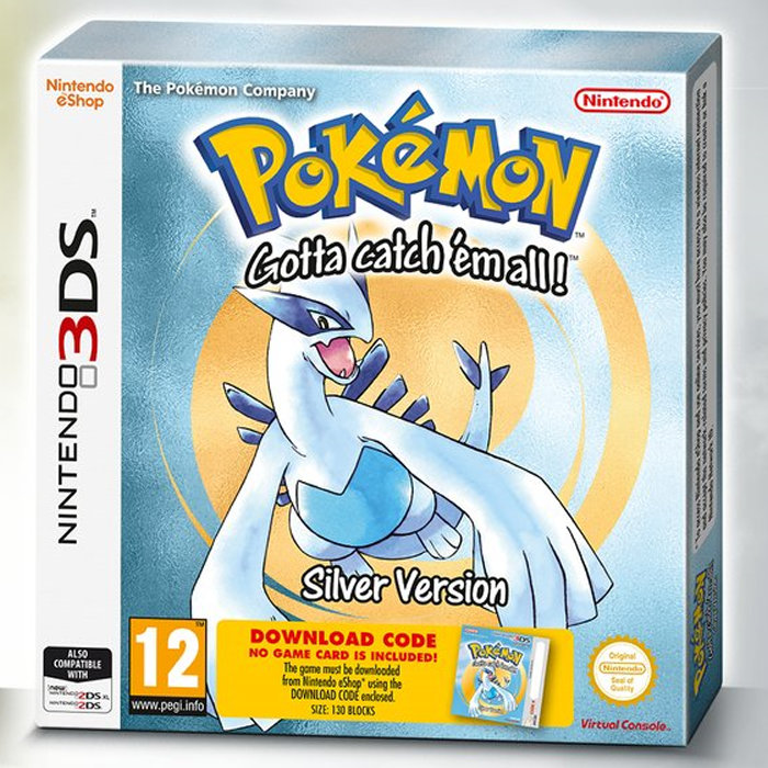 ポケットモンスター金・銀、3DSのVCダウンロード版パッケージが海外で