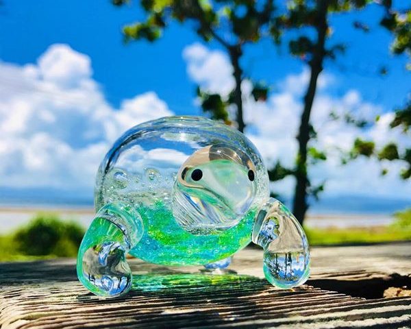 ガラス工房でも、感染予防しながら頑張っています！ - 石垣島-宮古島