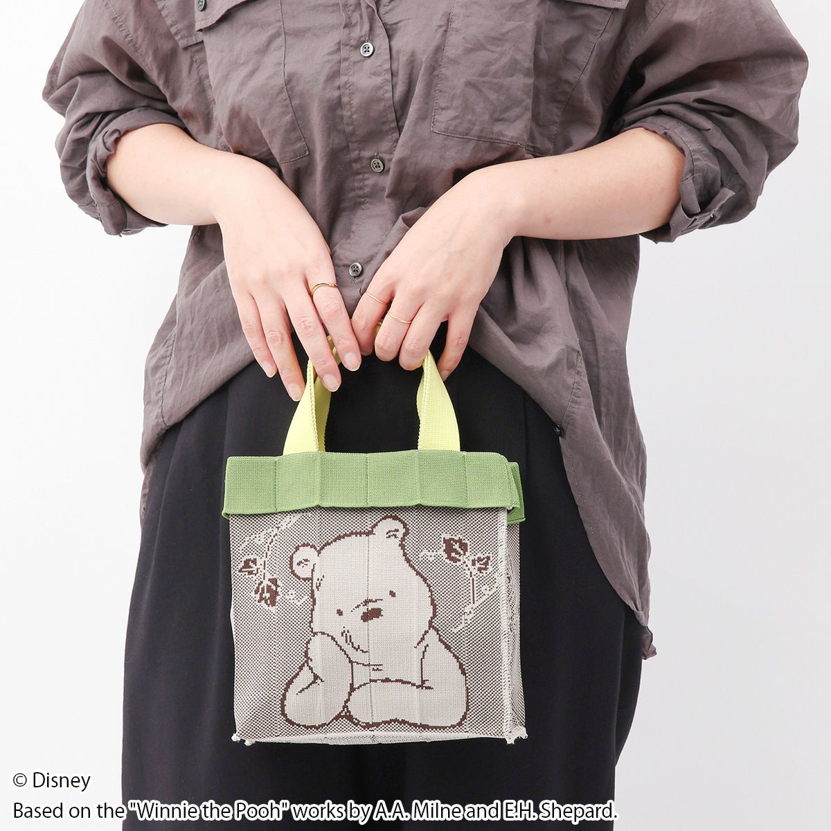 Disney】くまのプーさん/クラシックプー/Co-Knitty(ニットランチトート