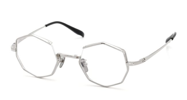 YOSHINORI AOYAMA ヨシノリアオヤマ メガネ YA-021 col.01 silver