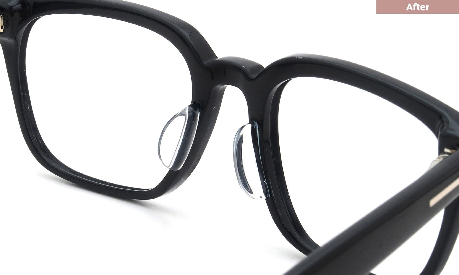 TOM FORDのメガネ・サングラスへの鼻当て・パット加工 ポンメガネ