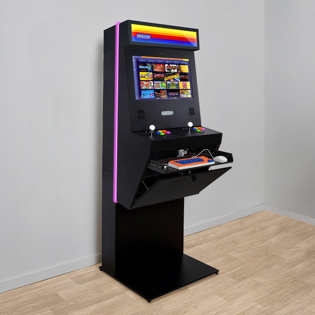 Striped Freestanding Sente + Marquee: Black – Polycade