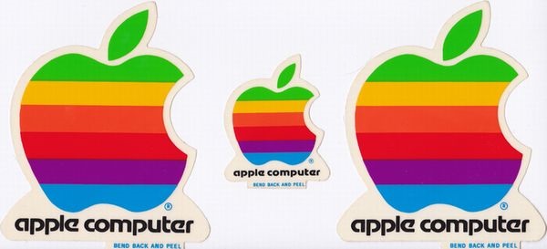 アップル レインボーカラー ロゴ（Apple Computer rainbow logo