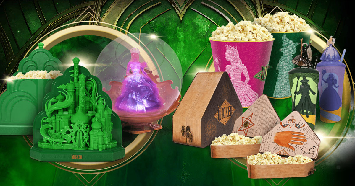ウィキッド 永遠の約束』AMCシアターズ限定ポップコーンバケット登場