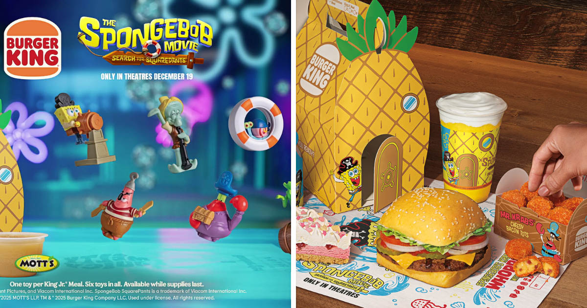 バーガーキング×『劇場版スポンジ・ボブ』：ビキニボトムの仲間たちが